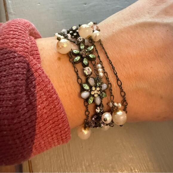 Sorrelli Crystal Multi Chain Bracelet - Picture 3 of 10